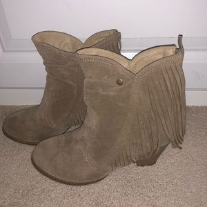 Fringe booties